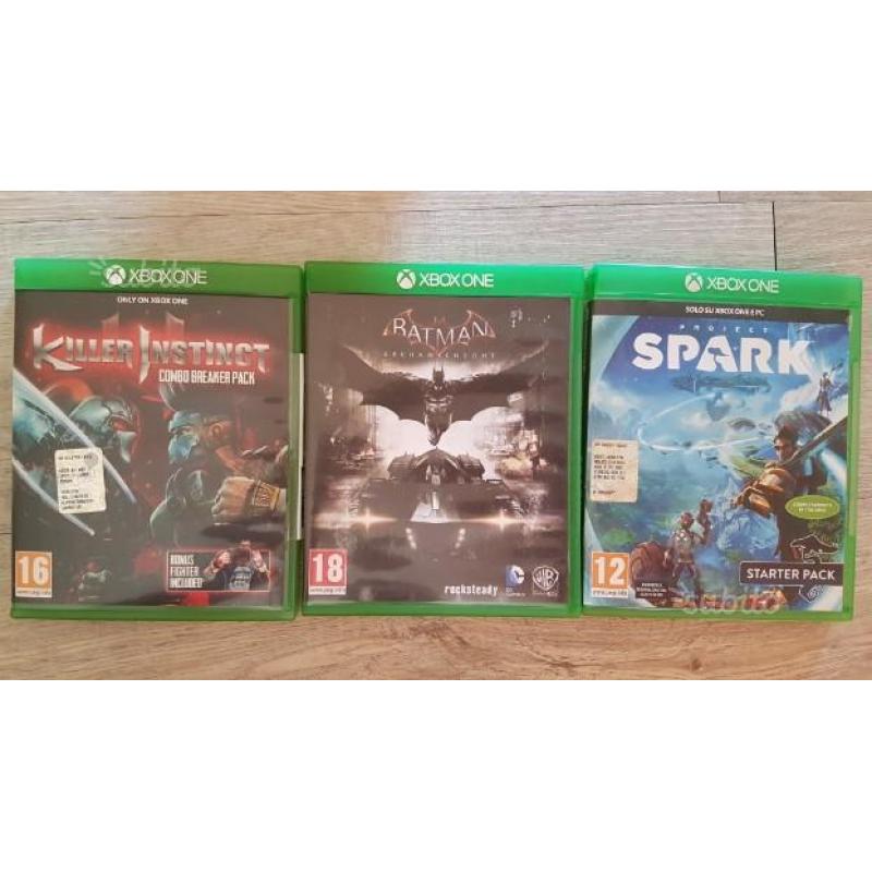 3 Videogiochi Xbox one/s Batman,Spark e Killer Ins