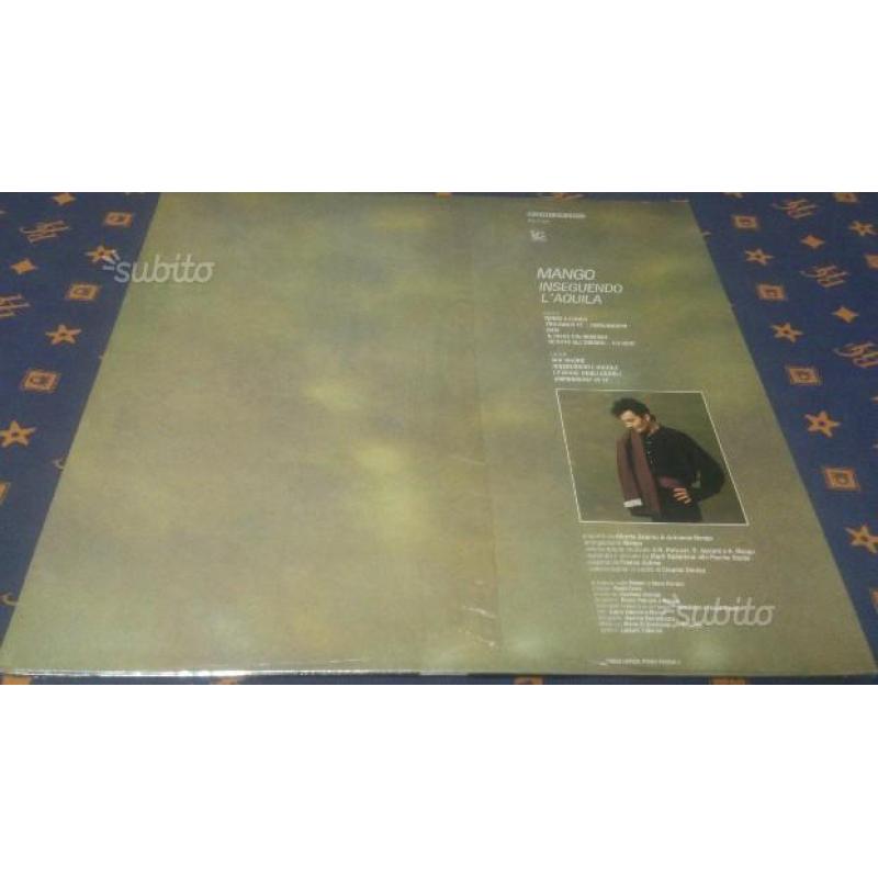 LP 33 giri "Mango-Inseguendo l'Aquila"(1988) Nuovo